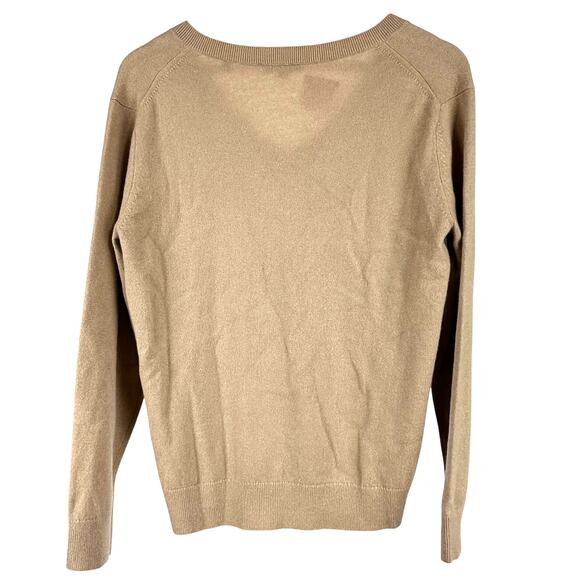 Vince Cashmere Weekend V-Neck Sweater Camel Women's Size Small NWT - Picture 3 of 10